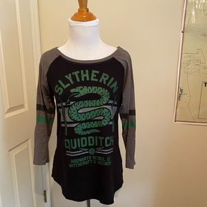 Slytherin Quidditch raglan t-shirt 3/4 sleeves